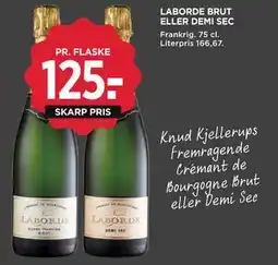 MENY LABORDE BRUT ELLER DEMI SEC, DKK 125 tilbud