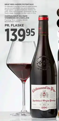 MENY CHÂTEAUNEUF-DU-PAPE VIGNERONS DE L’ENCLAVE, DKK 139.95 tilbud