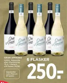 MENY GRAN APPASSO, DKK 250 tilbud