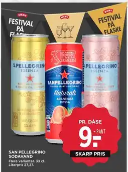 MENY SAN PELLEGRINO SODAVAND, DKK 9 tilbud