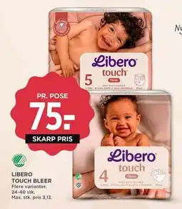 MENY LIBERO TOUCH BLEER, DKK 75 tilbud