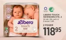 MENY LIBERO TOUCH NEWBORN STR. 2, DKK 118.95 tilbud