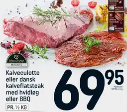 REMA 1000 Kalveculotte eller dansk kalveflatsteak med hvidløg eller BBQ tilbud