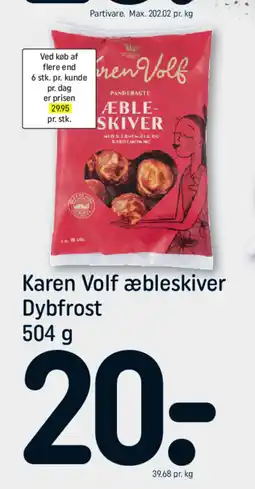 REMA 1000 Karen Volf æbleskiver Dybfrost tilbud