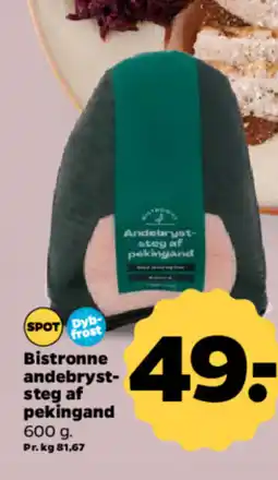 Netto SPOT Dyb frost Bistronne andebryst- steg af pekingand . tilbud