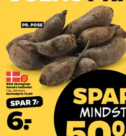 Netto ØGO økologiske danske rødbeder tilbud