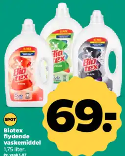 Netto SPOT Biotex flydende vaskemidde tilbud