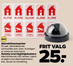 Netto SPOT Alarmklistermærker tilbud