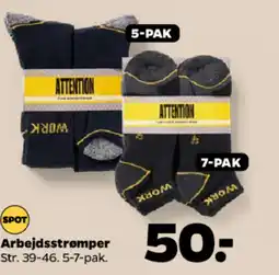 Netto Arbejdsstrømper Str. 39-46.5-7-pak. tilbud