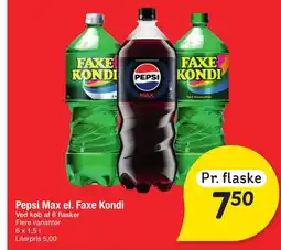Fakta Tyskland Pepsi Max el. Faxe Kondi tilbud