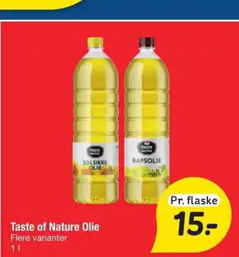 Fakta Tyskland Taste of Nature Olie Flere varianter tilbud