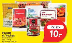 Fakta Tyskland Pizzadej el. Toppings tilbud