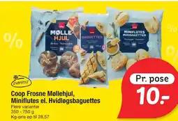Fakta Tyskland Coop Frosne Møllehjul, Miniflutes el. Hvidløgsbaguettes tilbud