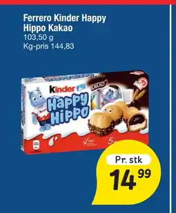 Fakta Tyskland Ferrero Kinder Happy Hippo Kakao tilbud