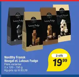 Fakta Tyskland Nordthy Fransk Nougat el. Luksus Fudge tilbud