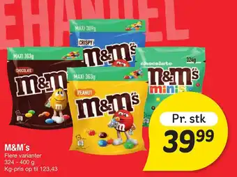 Fakta Tyskland M&M's tilbud