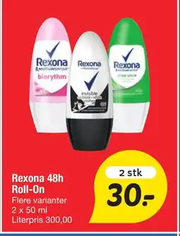 Fakta Tyskland Rexona 48h Roll-On tilbud
