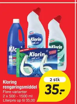 Fakta Tyskland Kloring rengøringsmiddel tilbud