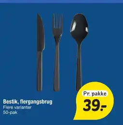 Fakta Tyskland Bestik, flergangsbrug Flere varianter 50-pak tilbud