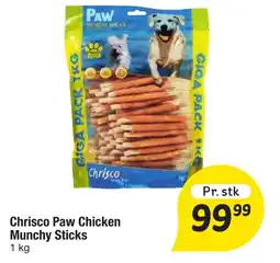 Fakta Tyskland Chrisco Paw Chicken Munchy Sticks tilbud