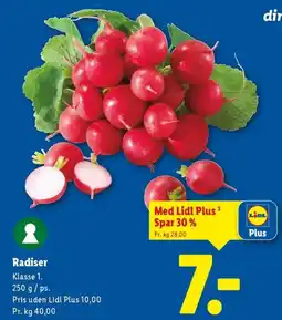 Lidl Radiser tilbud
