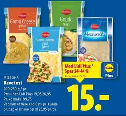 Lidl MILBONA Revet ost tilbud