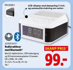 Lidl SILVERCREST® Radiovækkeur med Bluetooth tilbud