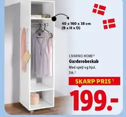 Lidl LIVARNO HOME® Garderobeskab tilbud