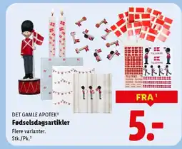 Lidl DET GAMLE APOTEK® Fødselsdagsartikler tilbud