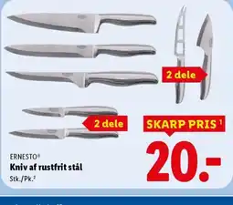 Lidl ERNESTO® Kniv af rustfrit stål tilbud