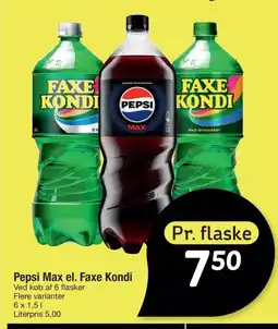 Fakta Tyskland Pepsi Max el. Faxe Kondi tilbud