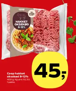 Kvickly Coop hakket oksekød 8-12% tilbud