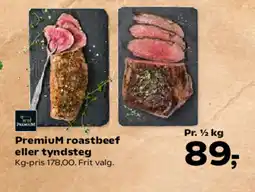 Kvickly Premium roastbeef eller tyndsteg tilbud