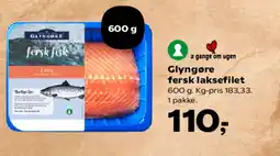 Kvickly Glyngøre fersk laksefilet tilbud