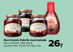 Kvickly Den Gamle Fabrik marmelade tilbud