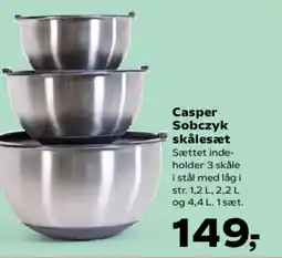 Kvickly Casper Sobczyk skålesæt tilbud