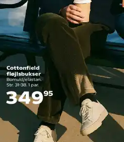 Kvickly Cottonfield fløjlsbukser tilbud