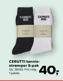 Kvickly CERUTTI tennis- strømper tilbud