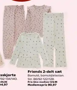 Kvickly Friends 2-delt sæt tilbud
