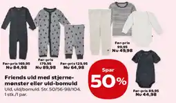 Kvickly Friends uld med stjerne- mønster eller uld-bomuld tilbud