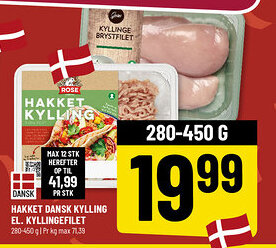 Løvbjerg Hakket dansk kylling el. kyllingefilet tilbud