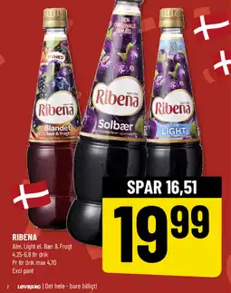 Løvbjerg Ribena tilbud