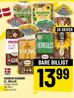 Løvbjerg Kohberg rugbrød el. boller tilbud