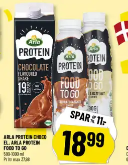 Løvbjerg Arla protein choco el. Arla protein food to go tilbud