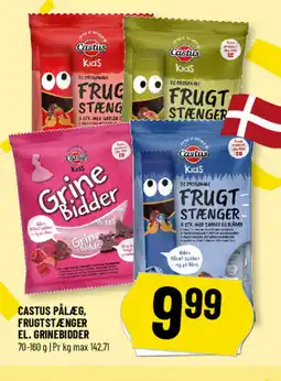 Løvbjerg Castus pålæg, frugtstænger el. grinebidder tilbud