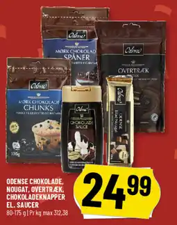Løvbjerg Odense chokolade, Nougat, overtræk, chokoladeknapper el. saucer tilbud