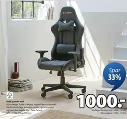 JYSK NIBE gamer-stol, DKK 1000 tilbud