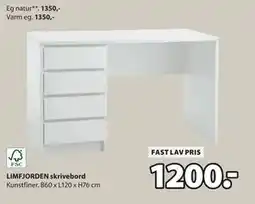 JYSK LIMFJORDEN skrivebord tilbud