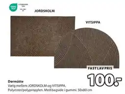 JYSK Dørmåtte, DKK 100 tilbud