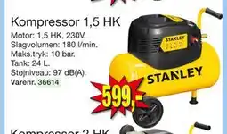 Harald Nyborg Kompressor 1,5 HK, DKK 599 tilbud